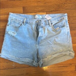 Light Blue Denim Women's Shorts